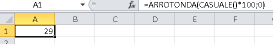 La funzione ARROTONDA usata per arrotondare un numero