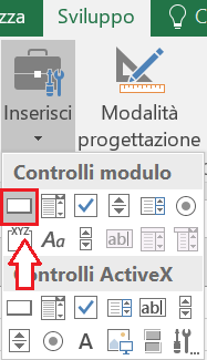 pulsante excel