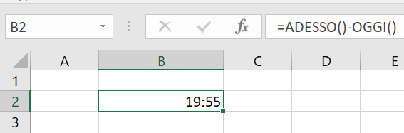 Ora su Excel